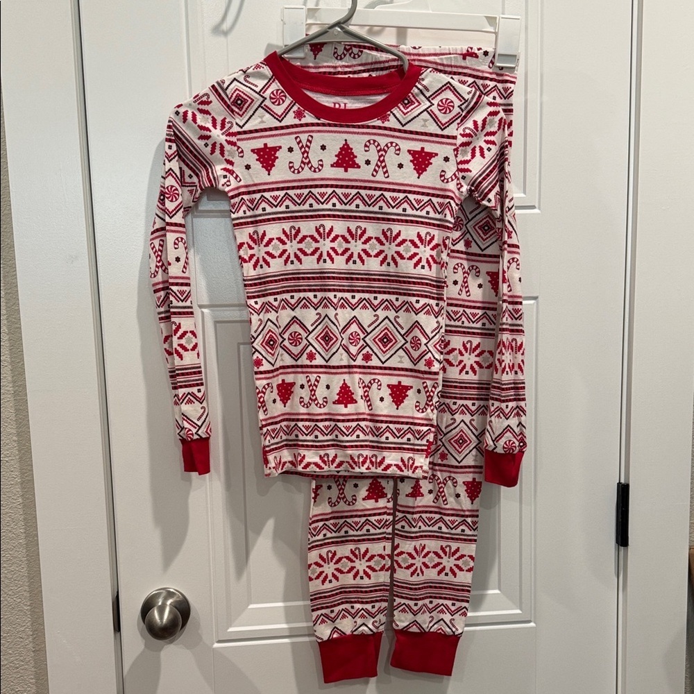 Children’s Place Red and White Kids Christmas Pajama Set